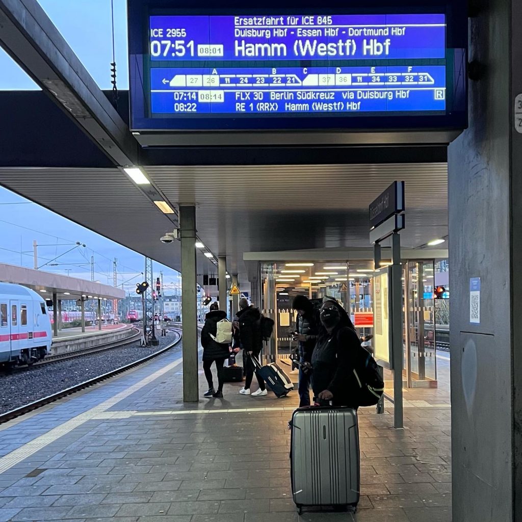 Abfahrt nach Berlin 2022