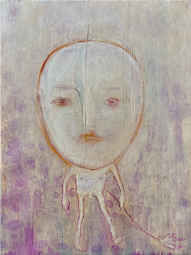 Humpty Dumpty had only a bad dream... Acryl auf Leinwand, 40x50cm, 2023